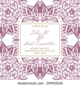 Wedding invitation cards with floral elements.