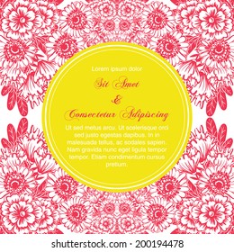 Wedding invitation cards with floral elements.