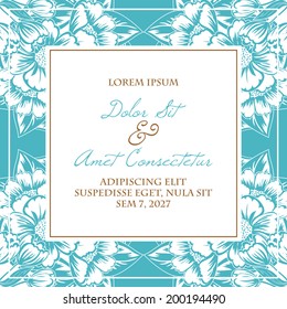 Wedding invitation cards with floral elements.