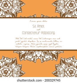 Wedding invitation cards with floral elements.