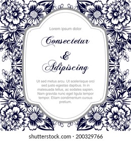 Wedding invitation cards with floral elements.