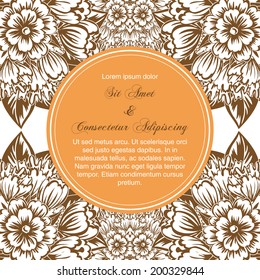 Wedding invitation cards with floral elements.
