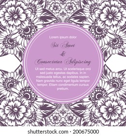 Wedding invitation cards with floral elements.