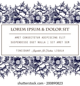 Wedding invitation cards with floral elements.
