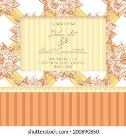 Wedding invitation cards with floral elements.