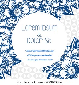 Wedding invitation cards with floral elements.