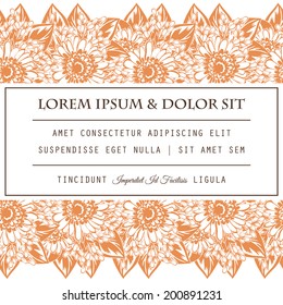 Wedding invitation cards with floral elements.