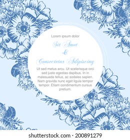 Wedding invitation cards with floral elements.