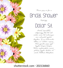 Wedding invitation cards with floral elements.