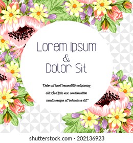 Wedding invitation cards with floral elements.