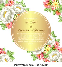 Wedding invitation cards with floral elements.
