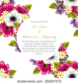 Wedding invitation cards with floral elements.