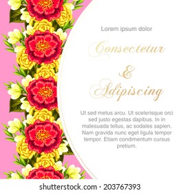 Wedding invitation cards with floral elements.