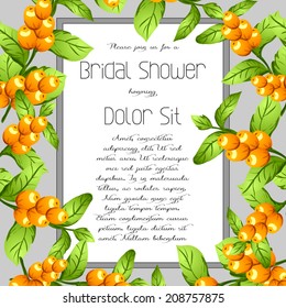 Wedding invitation cards with floral elements