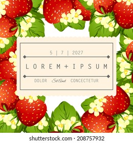 Wedding invitation cards with floral elements