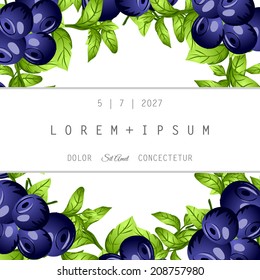 Wedding invitation cards with floral elements