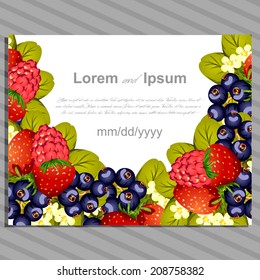 Wedding invitation cards with floral elements