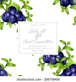 Wedding invitation cards with floral elements