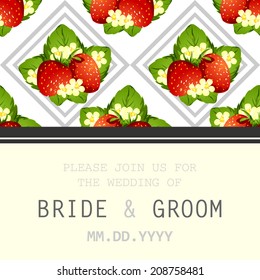 Wedding invitation cards with floral elements