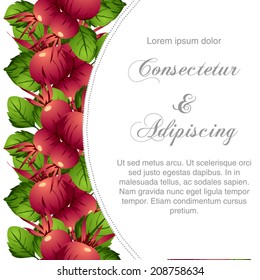 Wedding invitation cards with floral elements