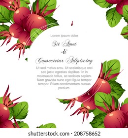 Wedding invitation cards with floral elements