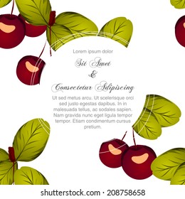 Wedding invitation cards with floral elements