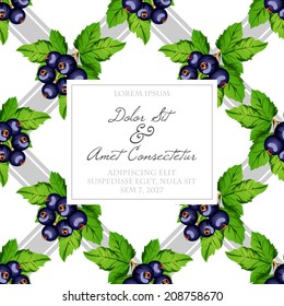 Wedding invitation cards with floral elements