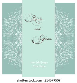 Wedding invitation cards with floral elements Wedding invitation cards with floral elements