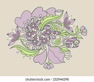 Wedding invitation cards with floral elements. Vector cards design. Wedding invitation, save the date. Vintage labels. Hand drawn floral ornaments. 