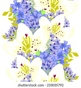 Wedding invitation cards with floral elements