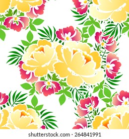 Wedding invitation cards with floral elements