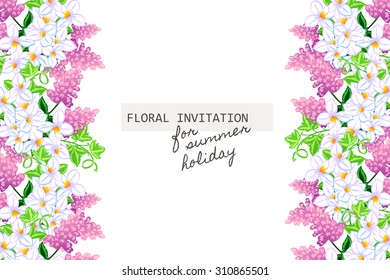 Wedding invitation cards with floral elements.