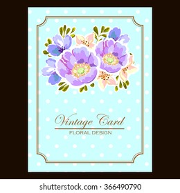 Wedding invitation cards with floral elements