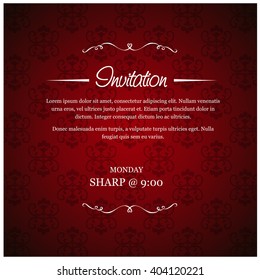 Wedding invitation cards with floral elements.