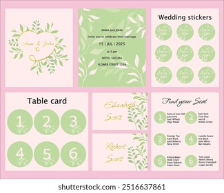 WEDDING INVITATION CARDS, wedding organization and design. Wedding seating, wedding decorations. Wedding invitations and seating of guests