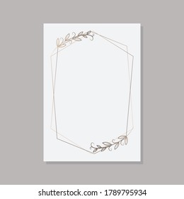 Hochzeitseinladungen, strukturierter Hintergrund und goldener geometrischer Liniendesign-Vektorgrafik.