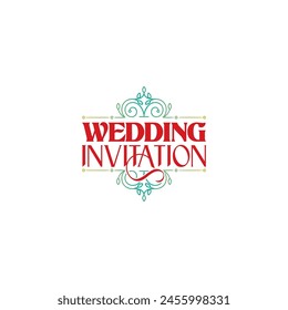 Wedding Invitation Clipart, Wedding Invitation Calligraphy