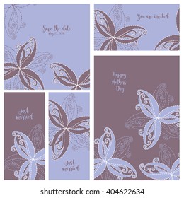 Wedding invitation. Collection cards.