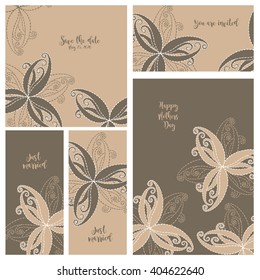 Wedding invitation. Collection cards.