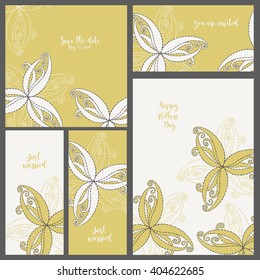 Wedding invitation. Collection cards.
