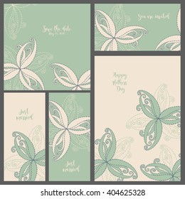 Wedding invitation. Collection cards.