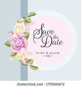 wedding invitation concept social media post