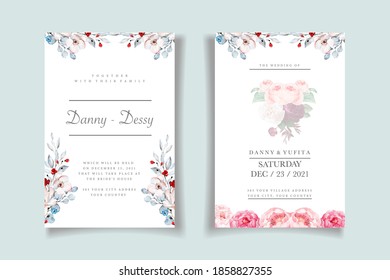 wedding invitation cover  design template