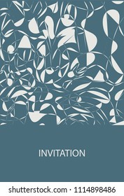 Wedding invitation design. Brochure, pamphlet, booklet or ticket design.
