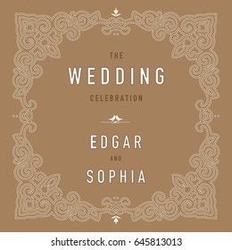 Wedding invitation design and layout