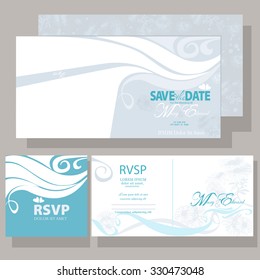 Wedding invitation. Design of the Resource RSVP