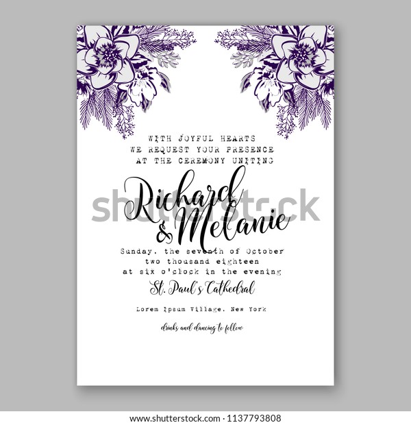 Wedding Invitation Design Template Violet Ink Stock Vector Royalty Free 1137793808 This film was playing in the cinema in derry on the day of the bloody sunday massacre. https www shutterstock com image vector wedding invitation design template violet ink 1137793808