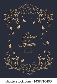Wedding Invitation Design Vector for Card Template