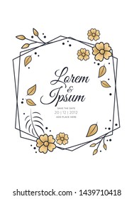 Wedding Invitation Design Vector for Card Template