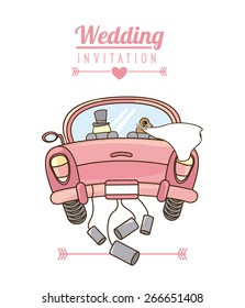wedding invitation design, vector illustration eps10 graphic 
